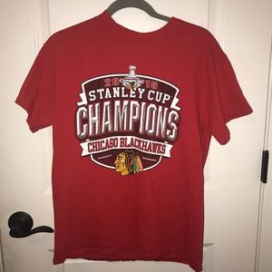 2015 Stanley Cup Chicago Blackhawks t-shirt Sz MED